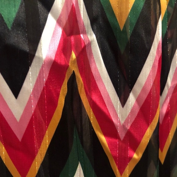 INC Women's Colorful Chevron Surplice Neck Bell Sleeve Top Plus Sizes 2X/3X - Picture 11 of 15